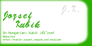 jozsef kubik business card